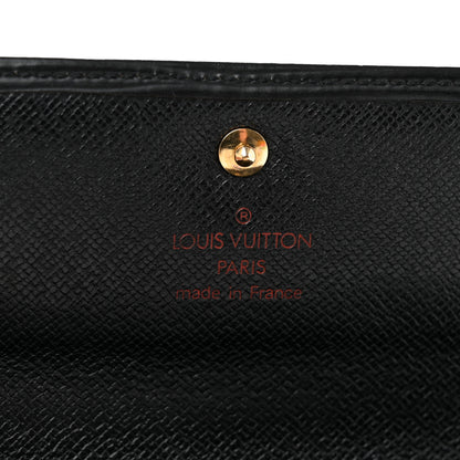 Louis Vuitton Epi Porte Tresor Etui Papiers Wallet Black 6 of 11
