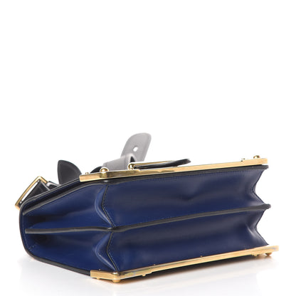 Prada City Calf Saffiano Cahier Bag Inchiostro Black 4 of 9