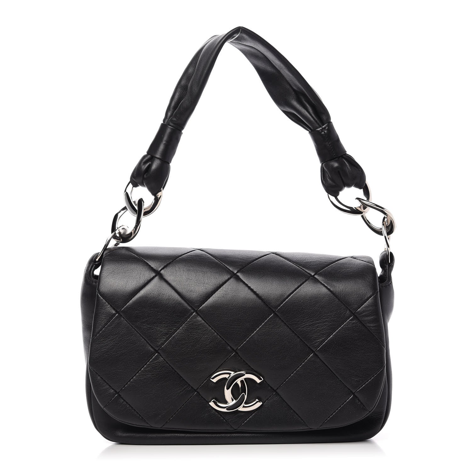Chanel Lambskin Quilted Flap Bag Black 1 of 13
