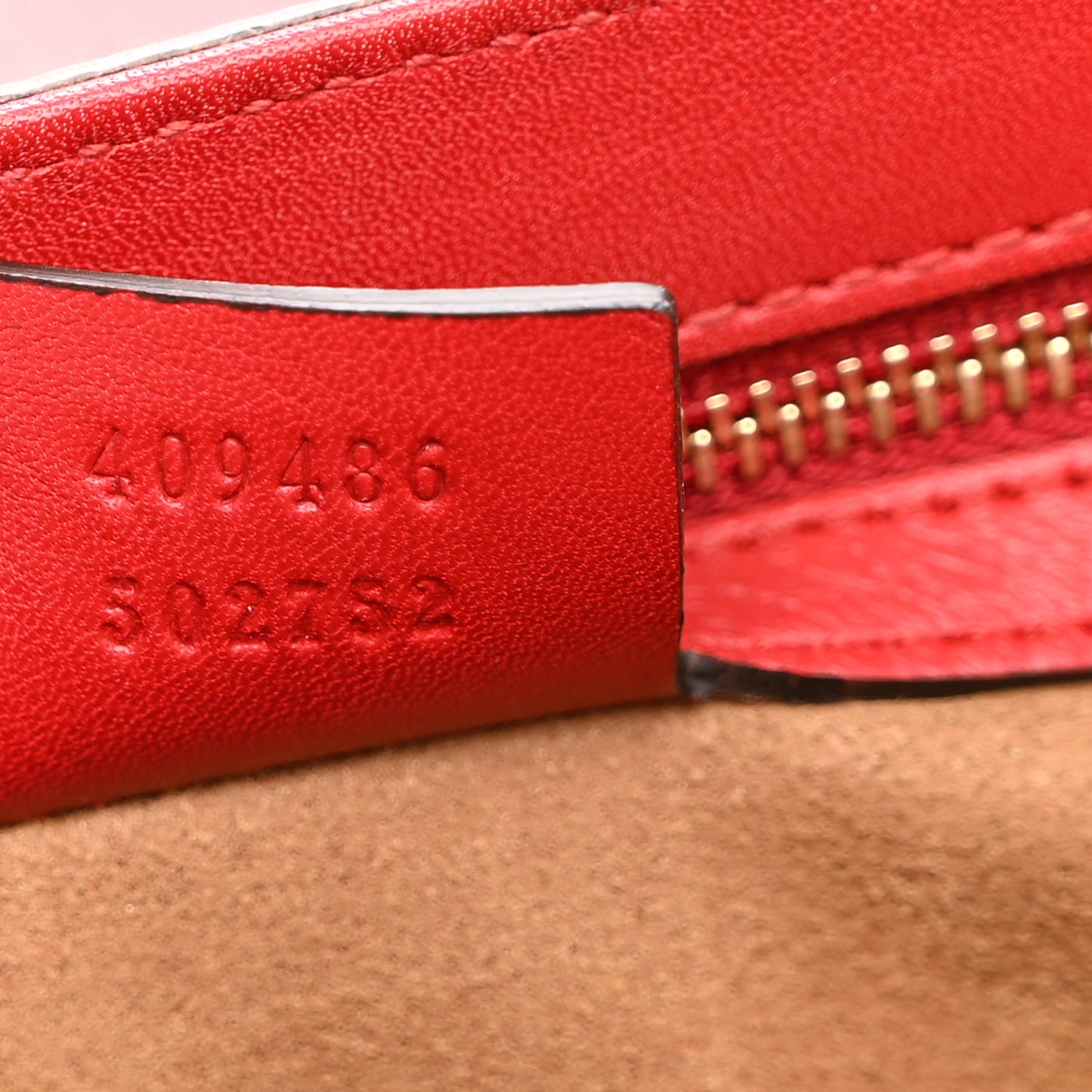 GG Supreme Monogram Calfskin Medium Padlock Shoulder Bag Beige Hibiscus Red New Rosette