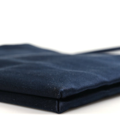 The Row Silk Cecily Top Handle  Dark Navy 9 of 9