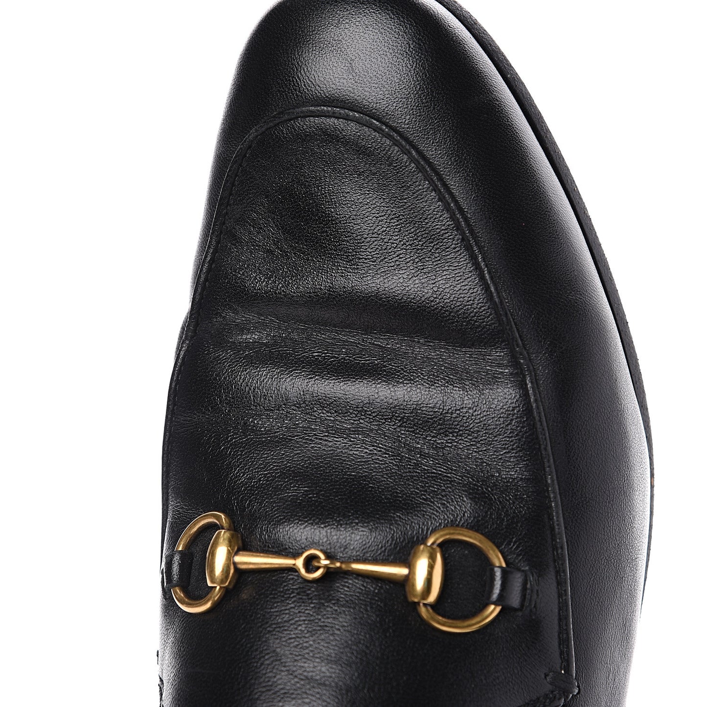 Lambskin Womens Brixton Horsebit Loafers 40 Black