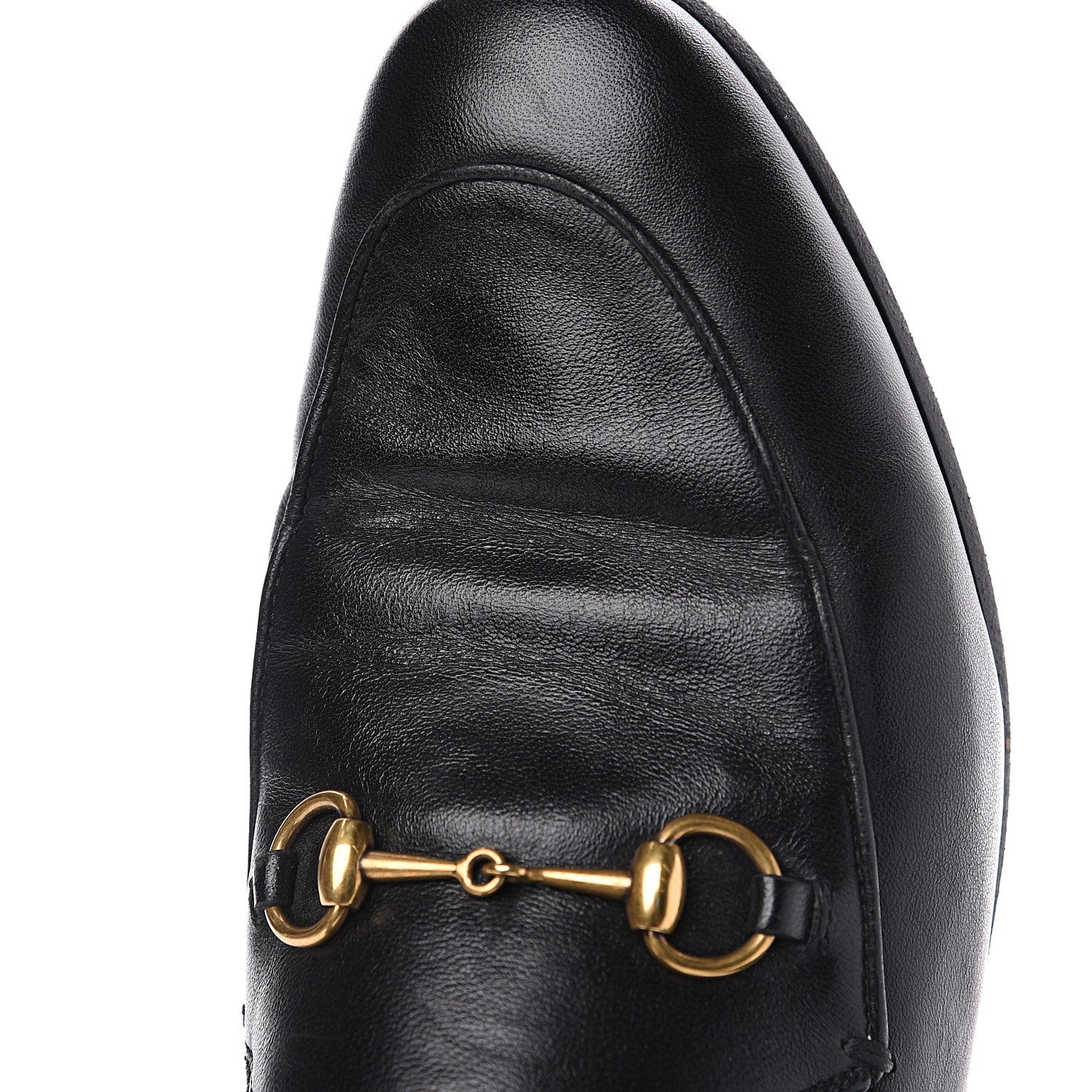 Gucci Lambskin Womens Brixton Horsebit Loafers 40 Black 9 of 13