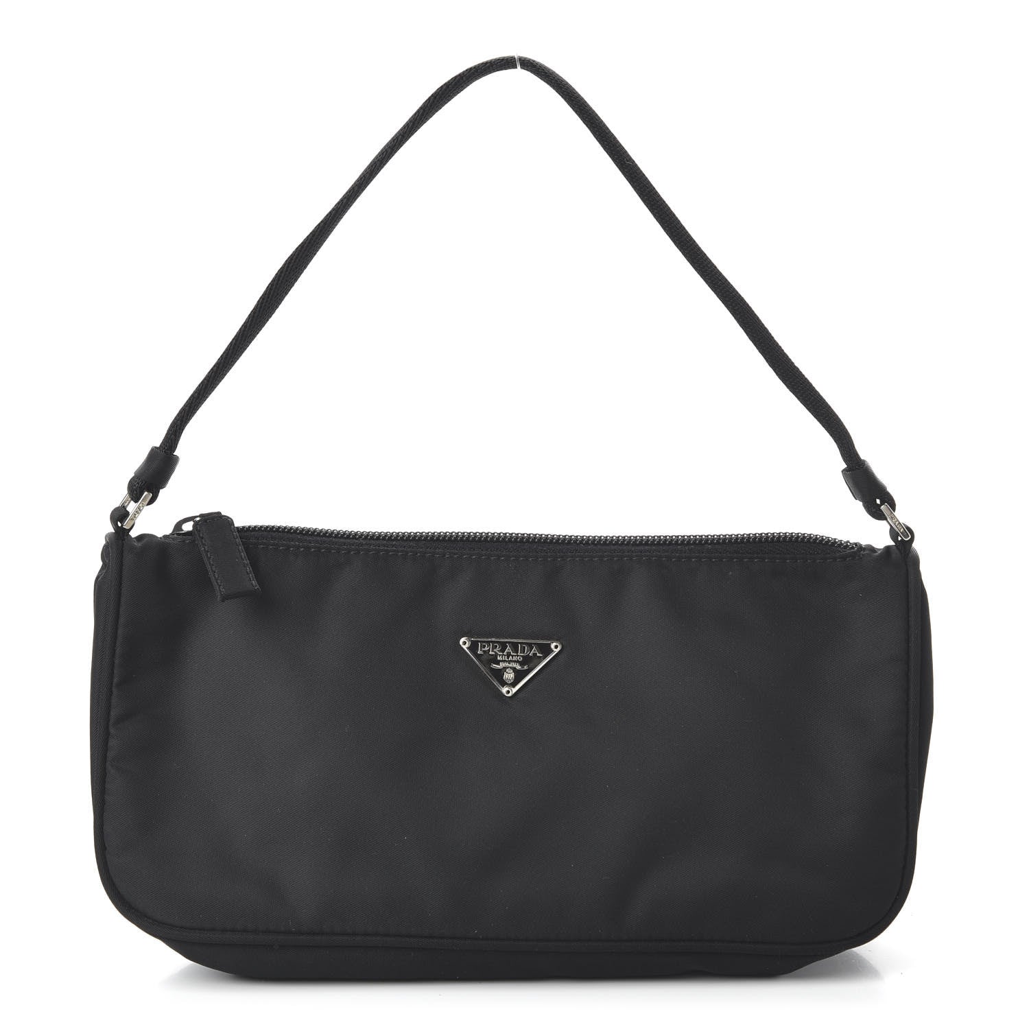 Prada Tessuto Nylon Pochette Bag Black 1 of 9