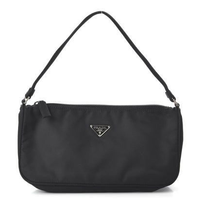Prada Tessuto Nylon Pochette Bag Black 1 of 9