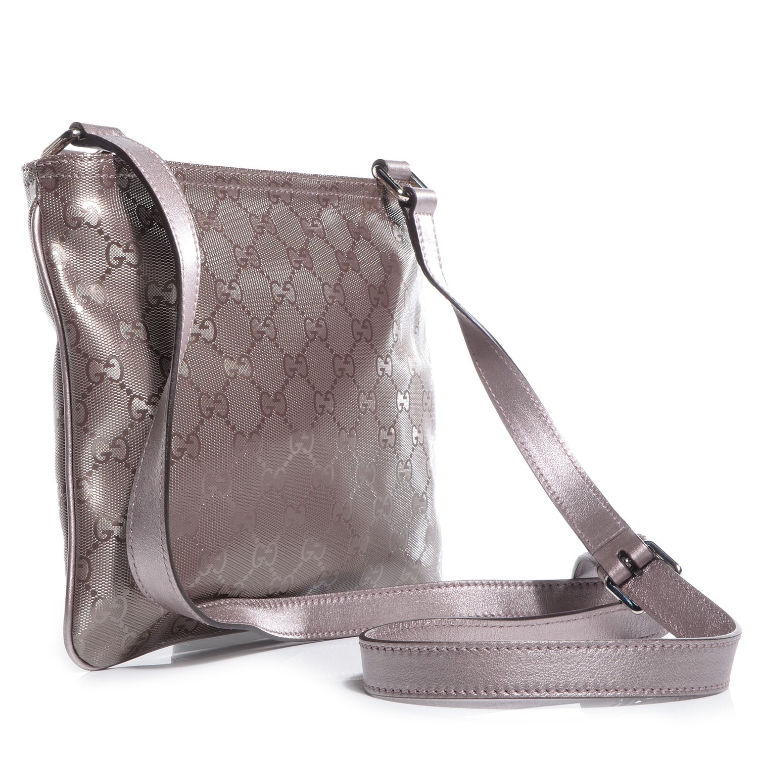 Gucci Imprime Monogram Small Flat Messenger Bag Mauve 3 of 7