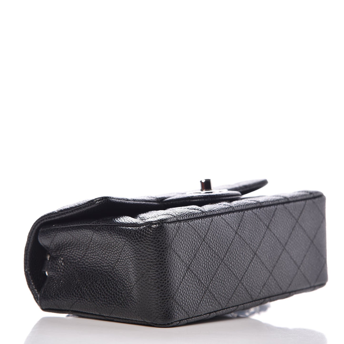 Caviar Quilted Mini Rectangular Flap Black