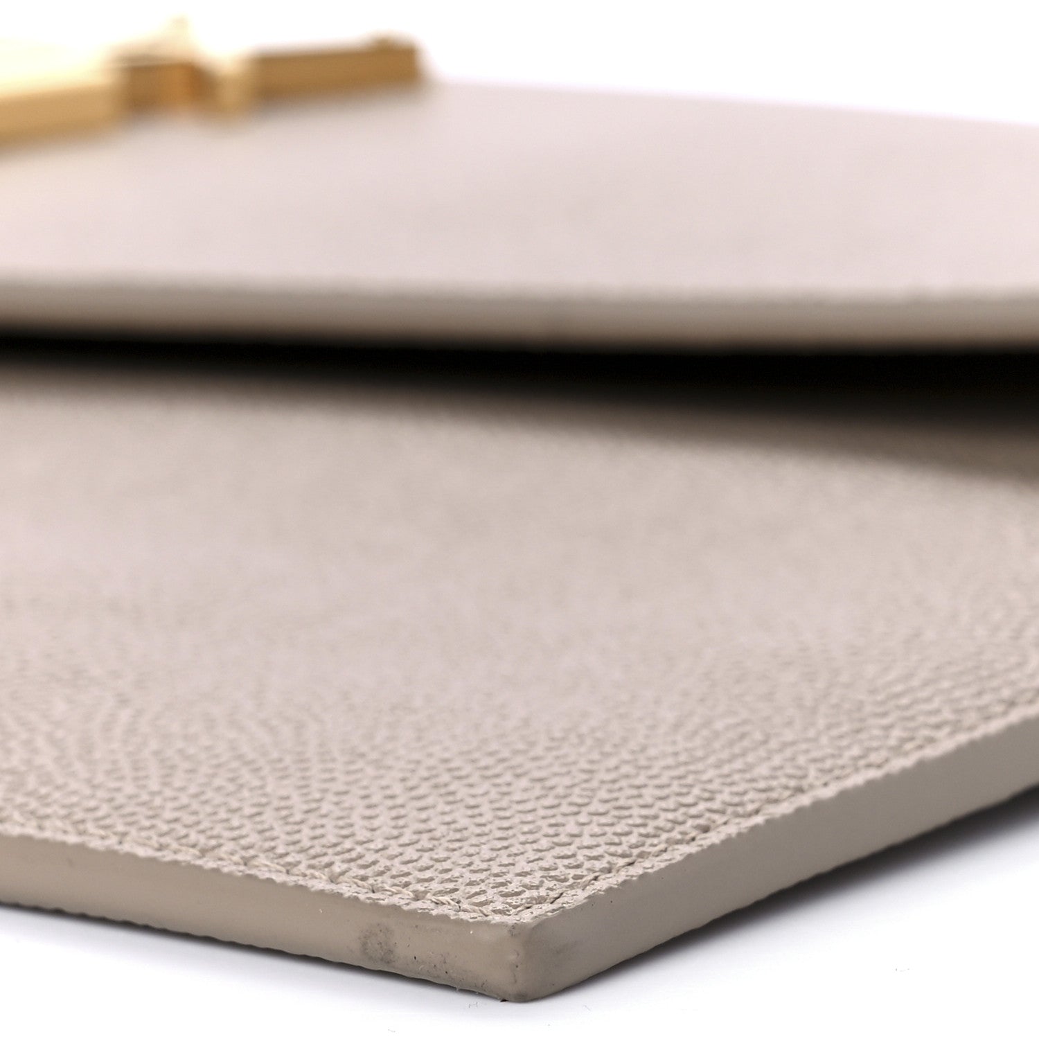 Saint Laurent Grain De Poudre Uptown Pouch Dark Beige 8 of 8