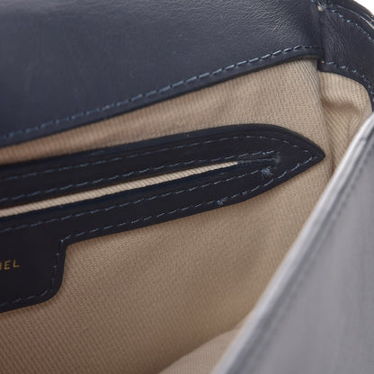 Mansur Gavriel Calfskin Flap Crossbody Bag Blu 16 of 17