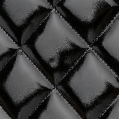 Chanel Patent Quilted Briefcase Laptop Bag Black 14 of 15