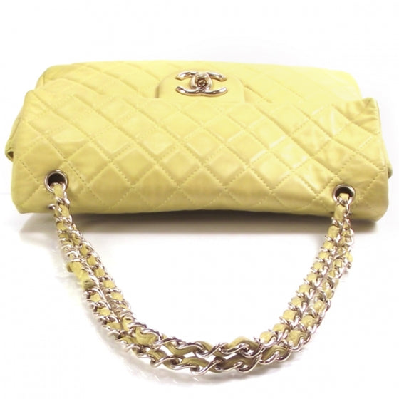 Chanel Lambskin XL JUMBO MAXI Flap Lemon 6 of 12