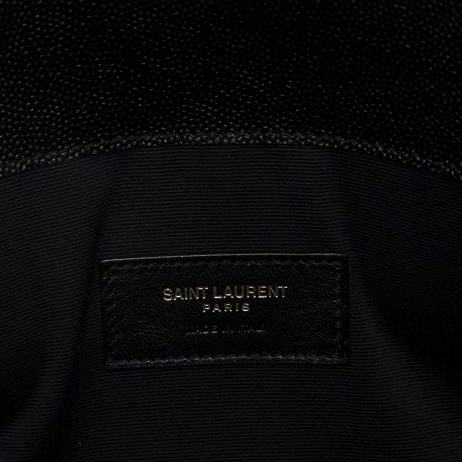 Saint Laurent Grain De Poudre Uptown Pouch Black 8 of 9