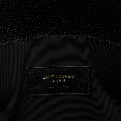 Saint Laurent Grain De Poudre Uptown Pouch Black 8 of 9
