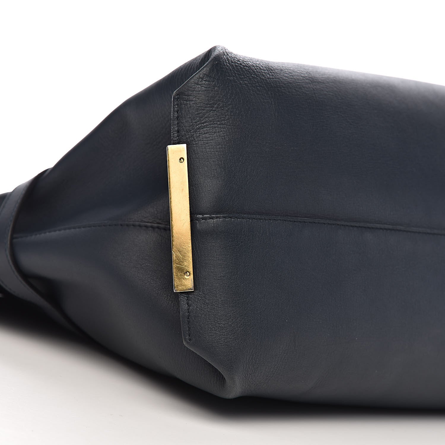 Chloe Smooth Calfskin Large Charlotte Tote Navy 7 of 9
