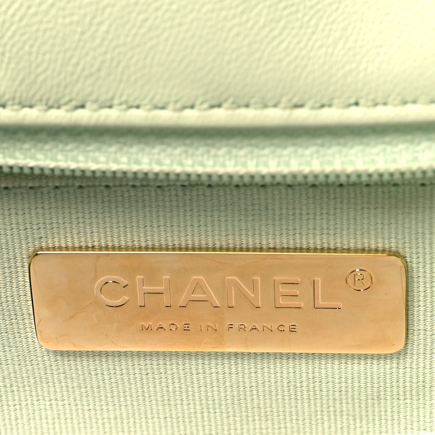 Lambskin Quilted Medium Chanel 19 Flap Light Green