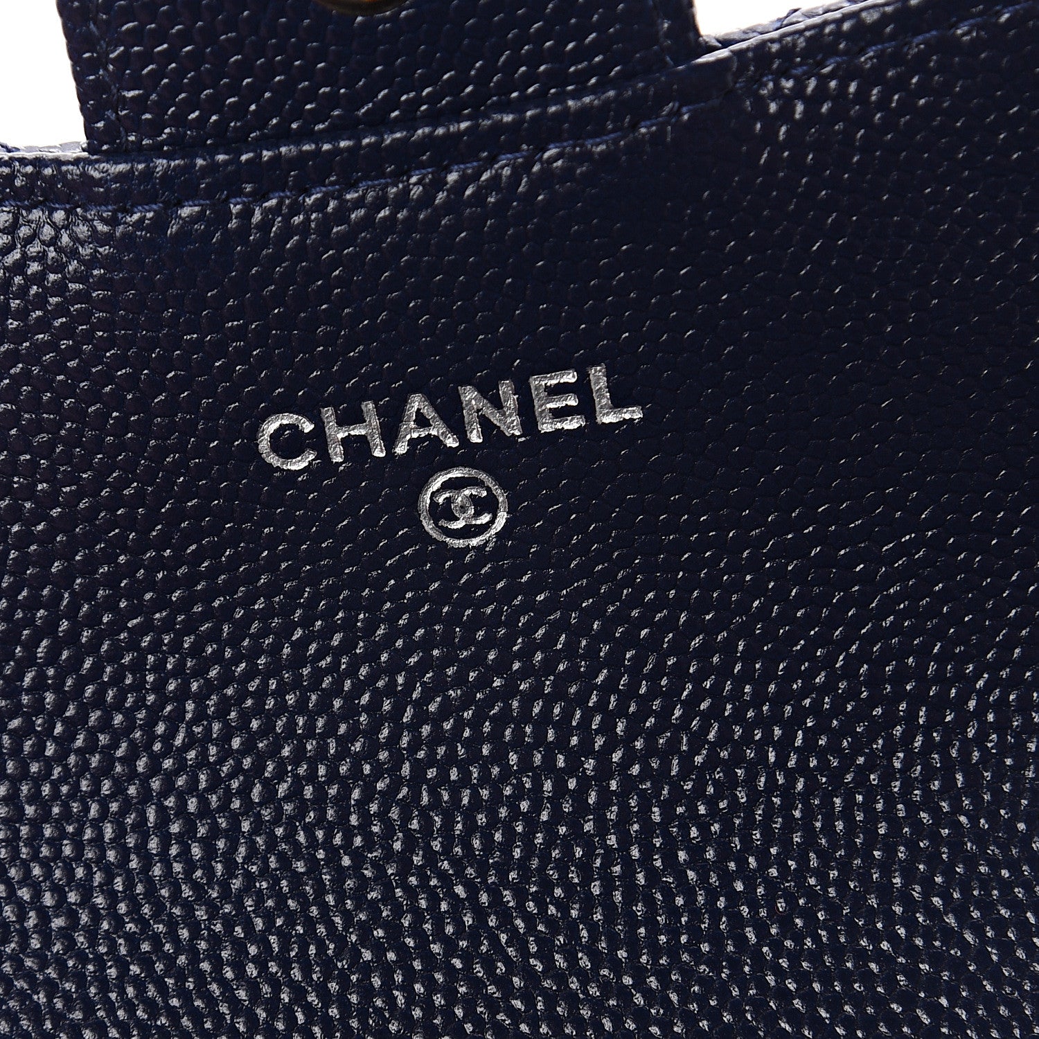 Chanel Caviar Quilted Flap Card Holder Navy Blue 5 of 7