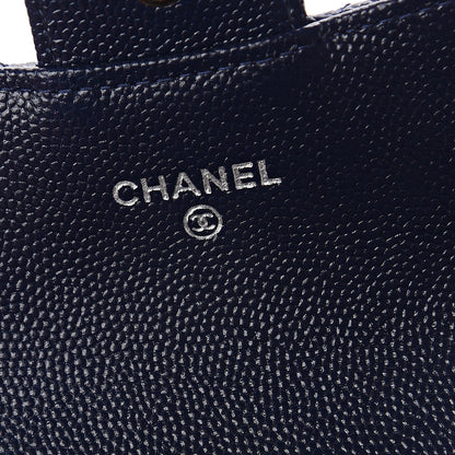 Chanel Caviar Quilted Flap Card Holder Navy Blue 5 of 7