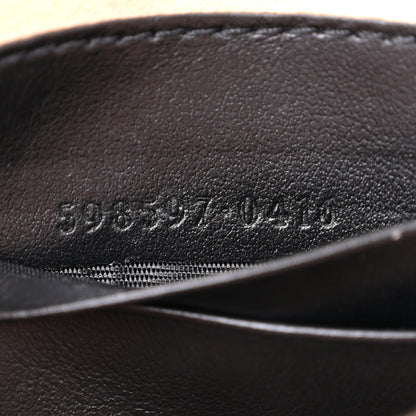 Gucci Calfskin Matelasse Mini GG Marmont Crossbody Bag Black 7 of 10
