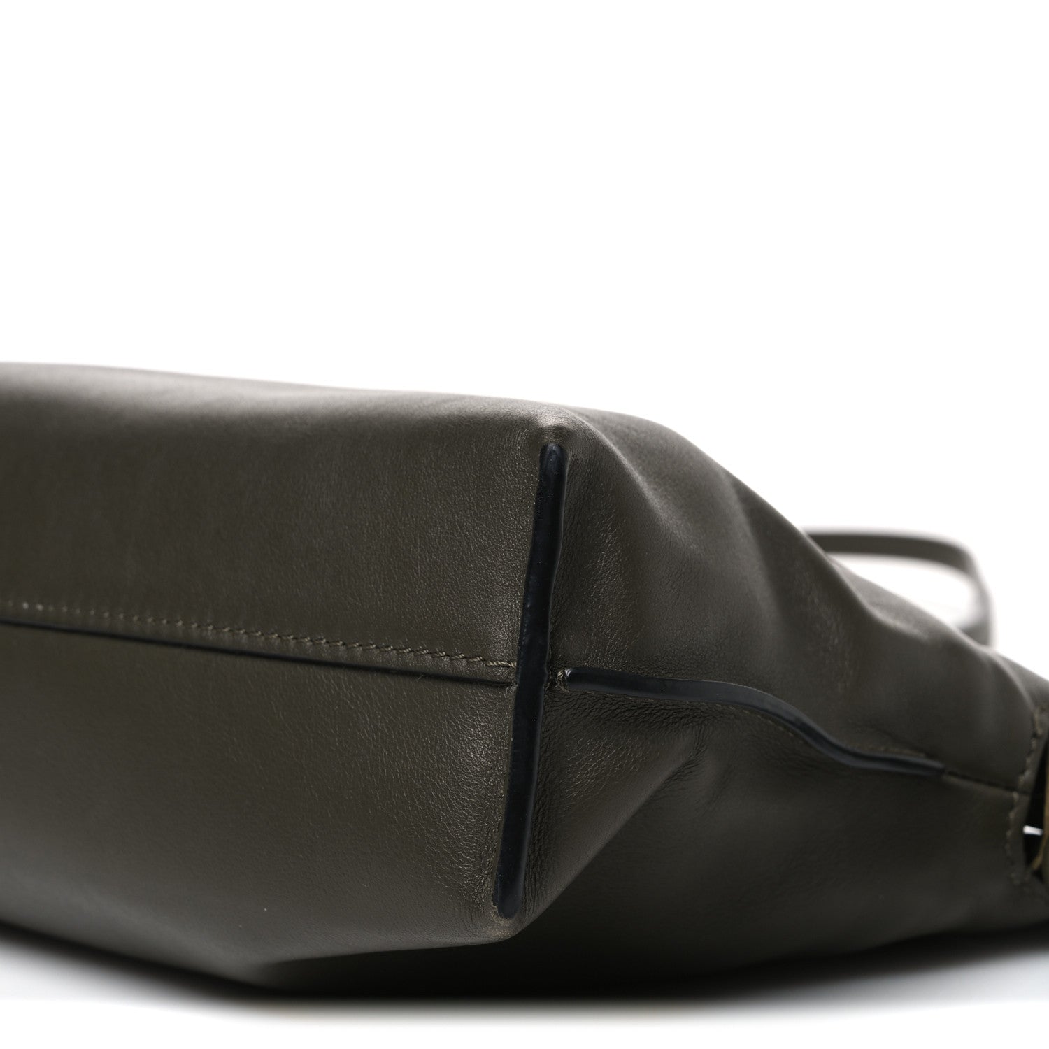 Loewe Calfskin Mini Flamenco Knot Clutch Dark Khaki 10 of 10