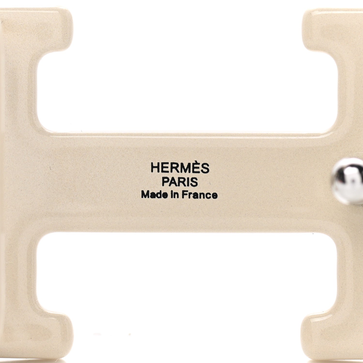 Hermes Enameled Steel Printed 24mm Felines H Email Belt Buckle Leopardus 3 of 4