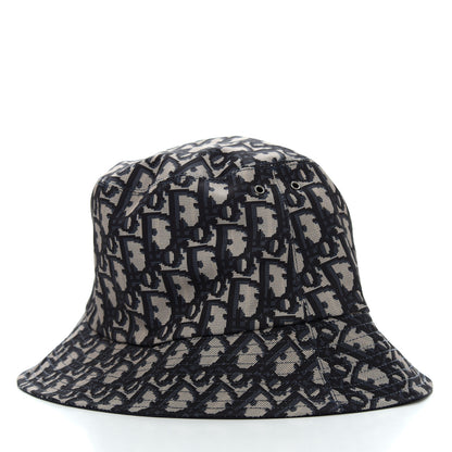 Christian Dior Oblique Reversible Teddy-D Brim Bucket Hat 57 Blue 3 of 6