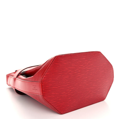 Louis Vuitton Epi Sac D'epaule Castillan Red 4 of 10