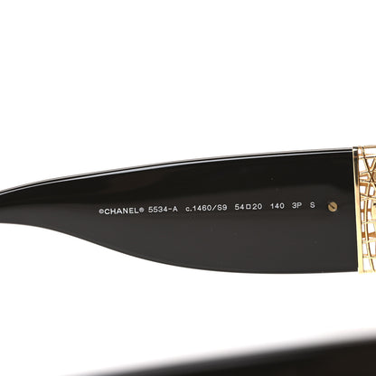 Chanel Acetate Rectangle Sunglasses 5534-A Dark Brown 5 of 8