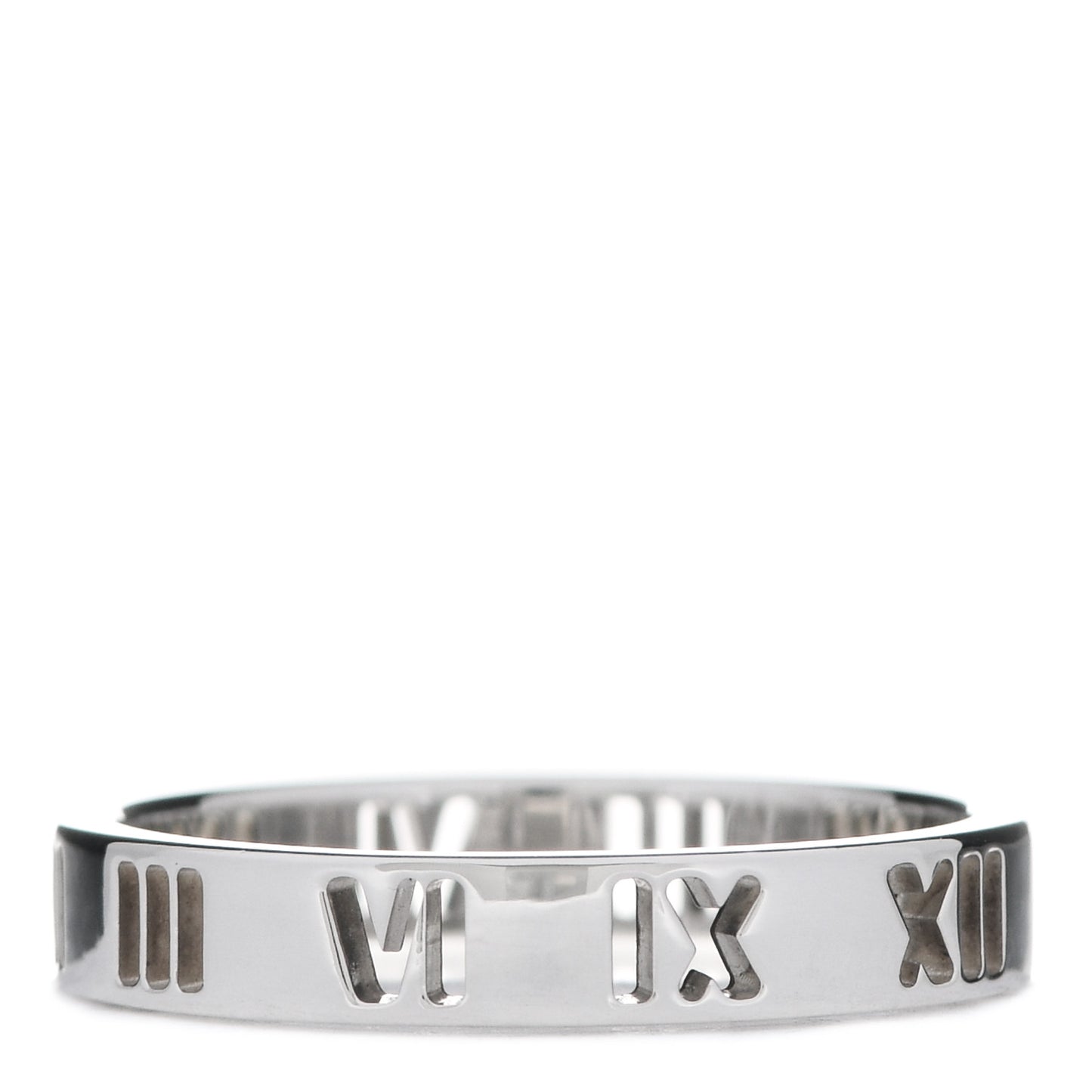 Sterling Silver Narrow Atlas Pierced Ring 55 7.25