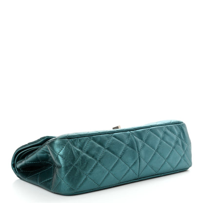 Chanel Metallic Calfskin Quilted 2.55 Reissue Flap 227 Turquoise 4 of 13