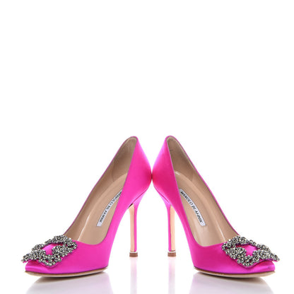 FASHIONPHILE MANOLOBLAHNIKSatinCrystalHangisiPumps36Pink 7 of 11