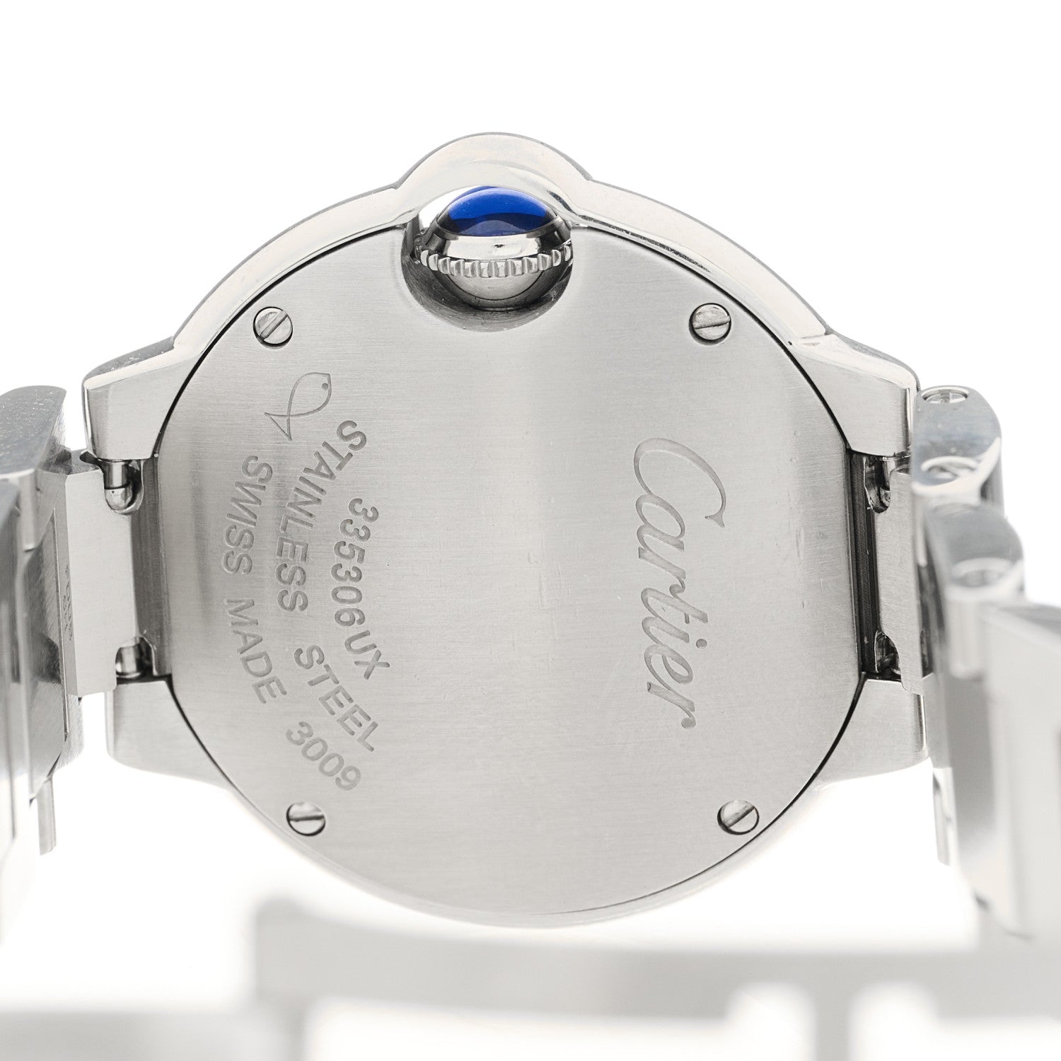Cartier Stainless Steel Diamond 28mm Ballon Bleu De Cartier Quartz Watch 4 of 5