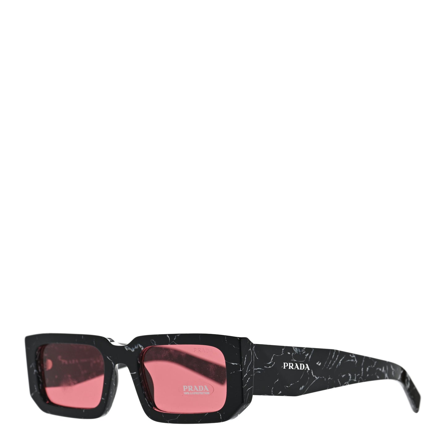 Acetate Symbole Sunglasses SPR 06Y Black Scarlet