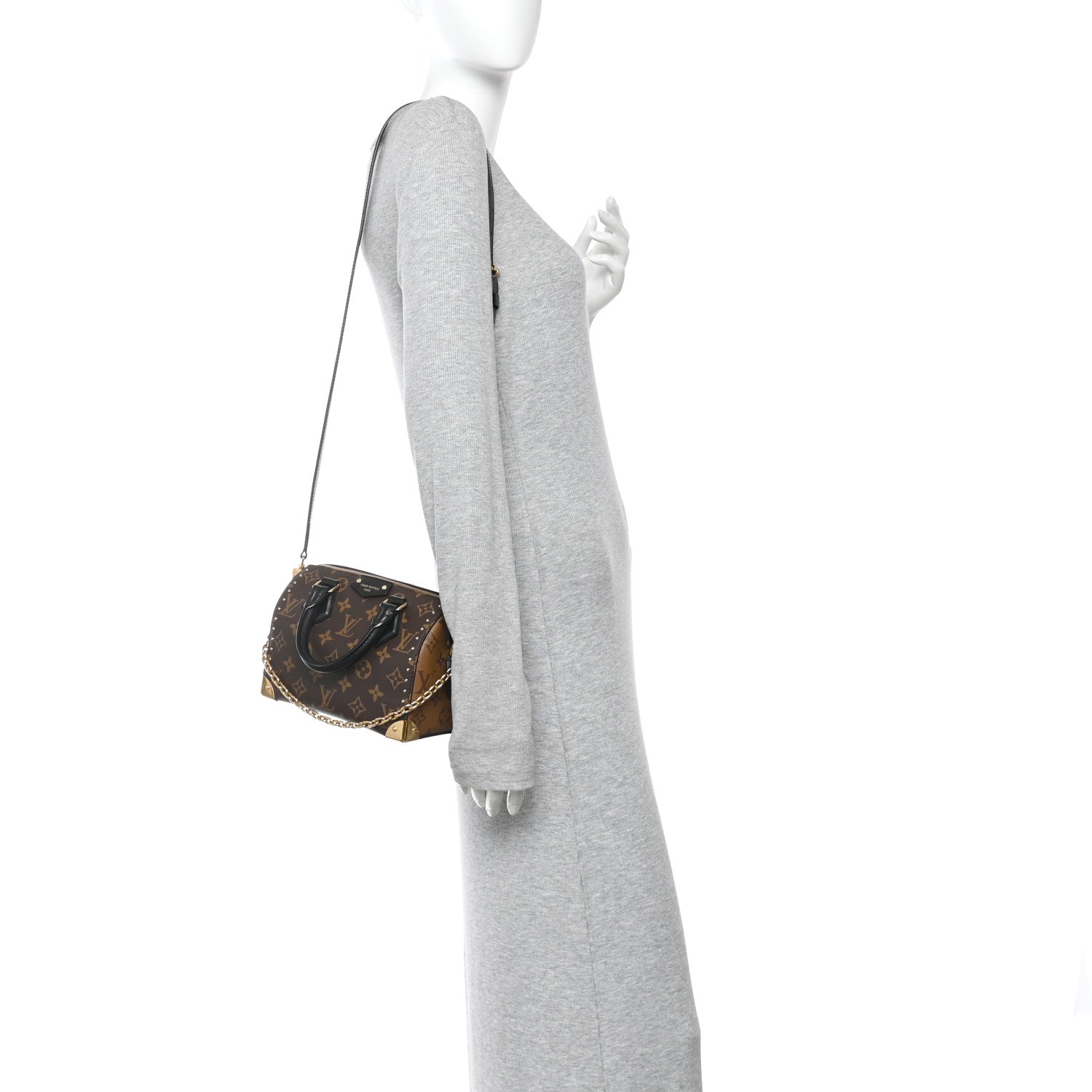 Louis Vuitton Reverse Monogram Speedy Trunk 20 2 of 10