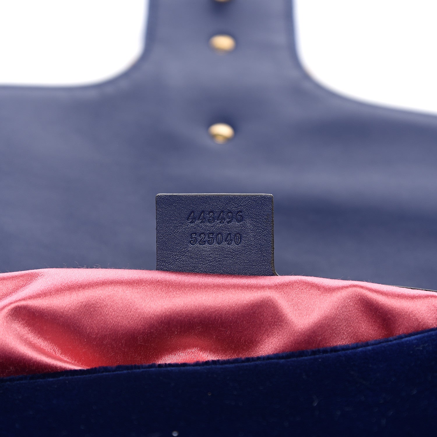 Gucci Velvet Matelasse Modern Embroidered Medium GG Marmont Shoulder Bag Cobalt 6 of 9