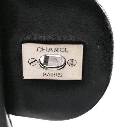 Chanel Lambskin Quilted Jumbo Double Flap Black 7 of 11