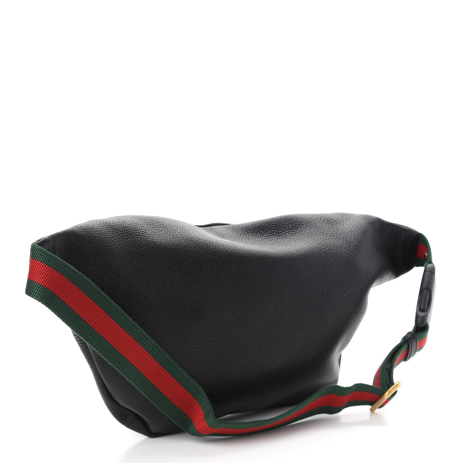 Gucci Grained Calfskin Logo Belt Bag Black 3 of 9