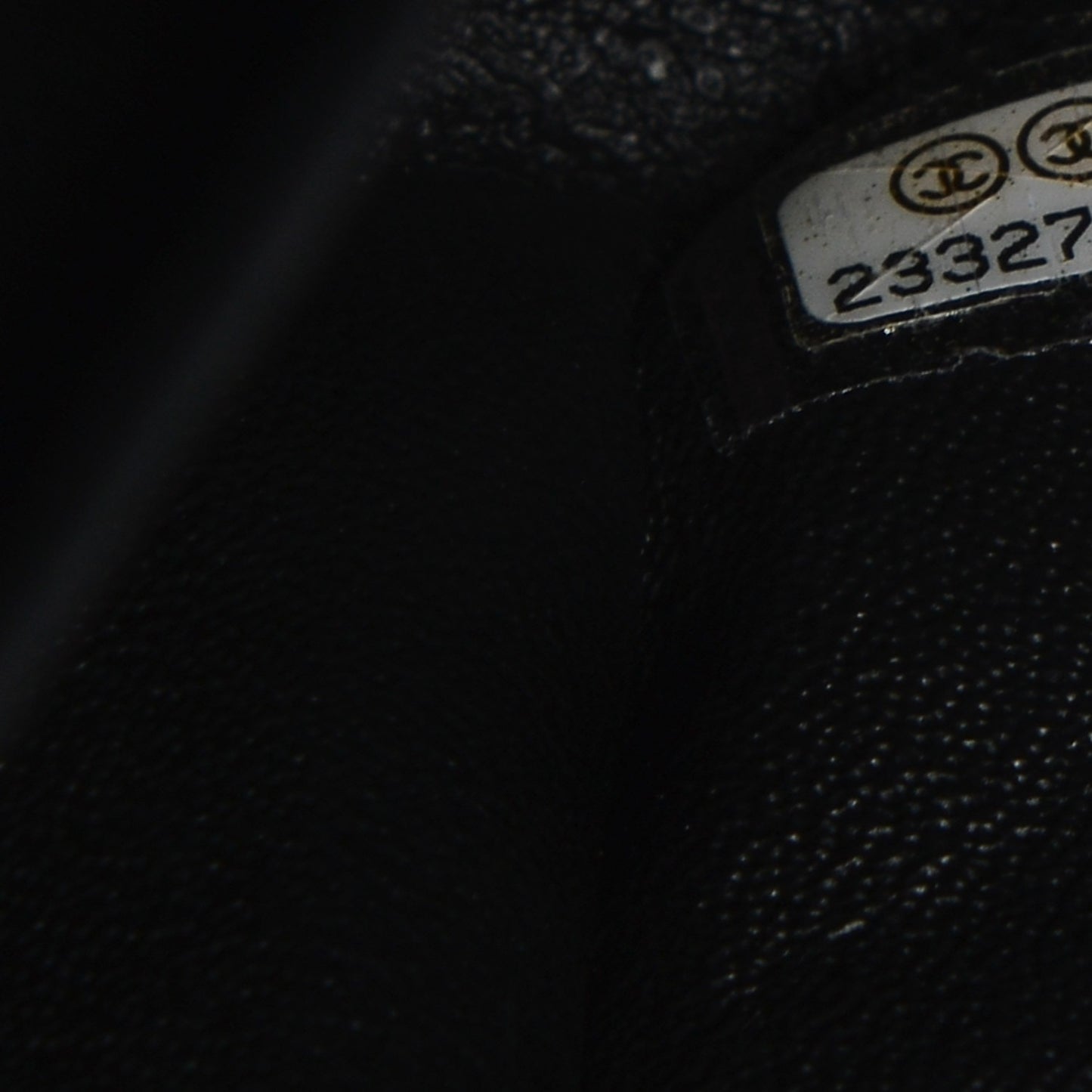 Tweed Medium Double Flap Black Grey