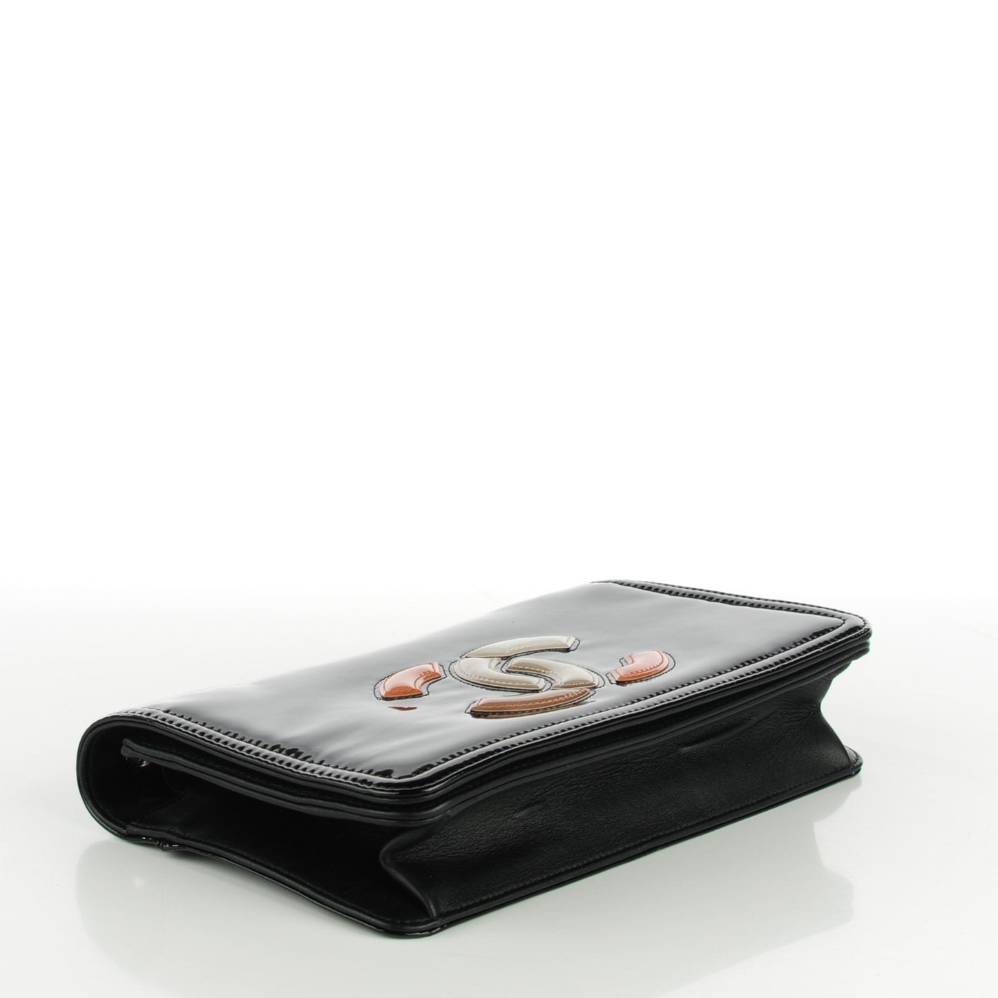 Vinyl Small Lipstick Flap Black