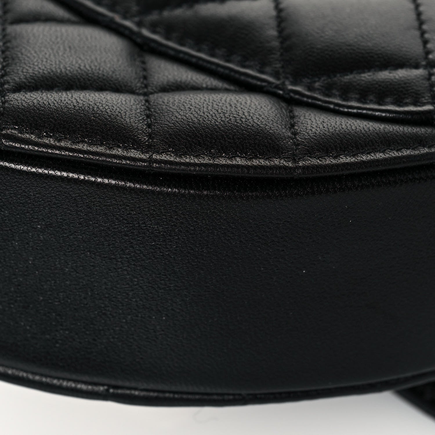 Chanel Lambskin Quilted CC In Love Heart Clutch With Chain Black 12 of 14