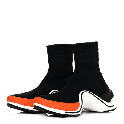 Louis Vuitton Stretch Textile LV Archlight Sneaker Boots 40 Black Orange 3 of 9