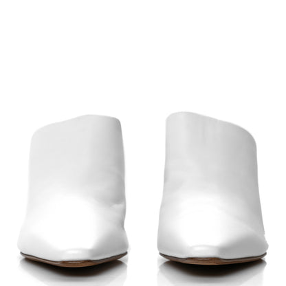 Bottega Veneta Lambskin Mules 38.5 Optic White 2 of 7