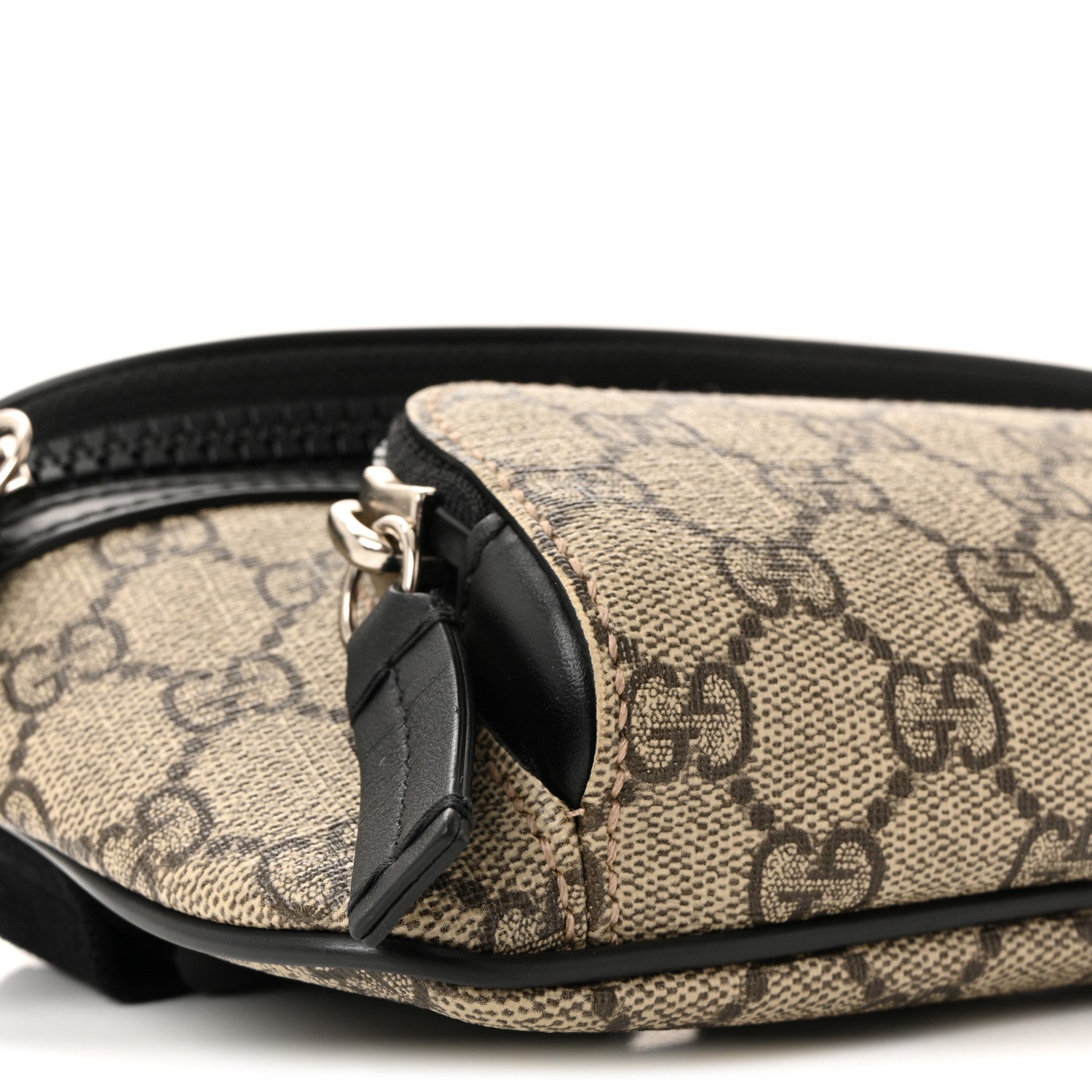 Gucci GG Supreme Monogram Belt Bag Black 9 of 10