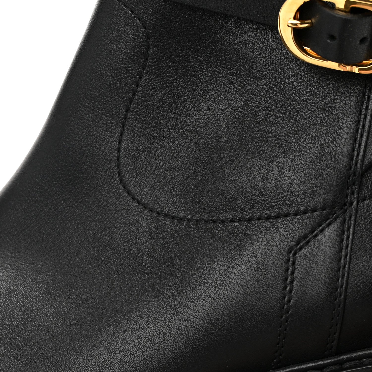 Christian Dior Calfskin Empreinte Ankle Boot 39.5 Black 11 of 12