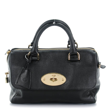 Mulberry Glossy Goatskin Small Del Rey Satchel Black 1 of 7