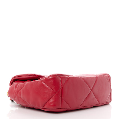 Chanel Goatskin Quilted Medium Chanel 19 Flap Red 4 of 11