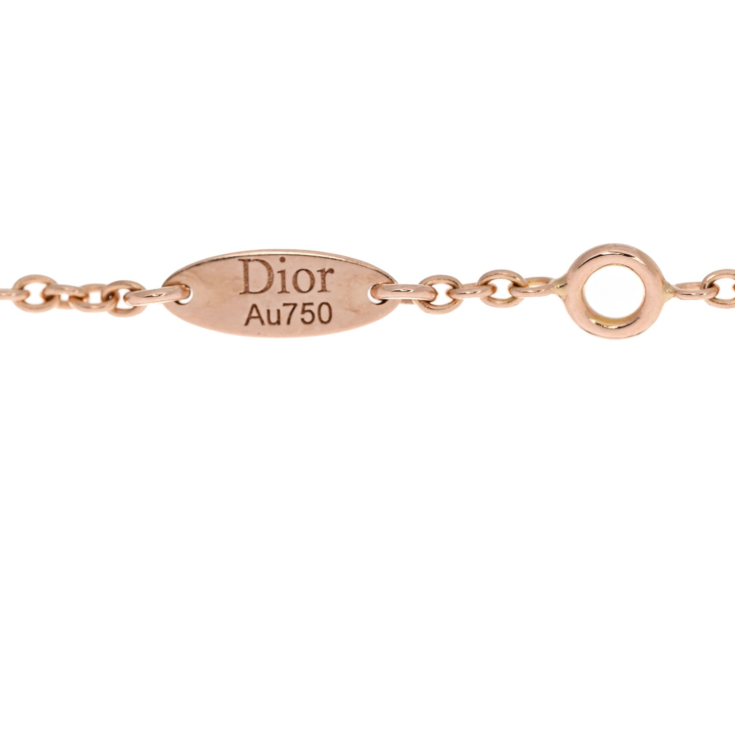 Christian Dior 18K Rose Gold Diamond Black Onyx Rose Des Vents