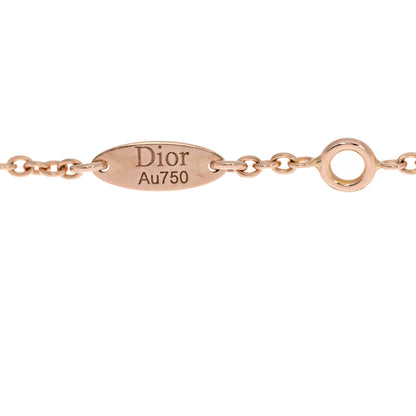 Christian Dior 18K Rose Gold Diamond Black Onyx Rose Des Vents Bracelet 3 of 4