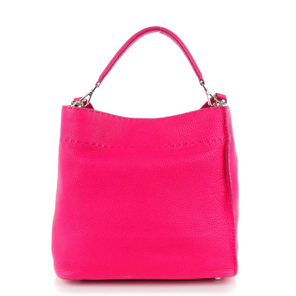 Fendi Cuoio Romano Selleria Large Anna Bucket Bag Fuxia 1 of 11