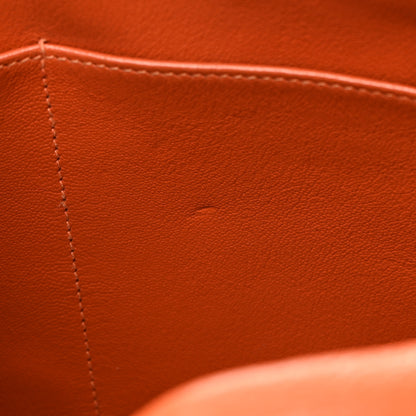 Hermes Taurillon Clemence Kelly Retourne 35 Orange 17 of 25