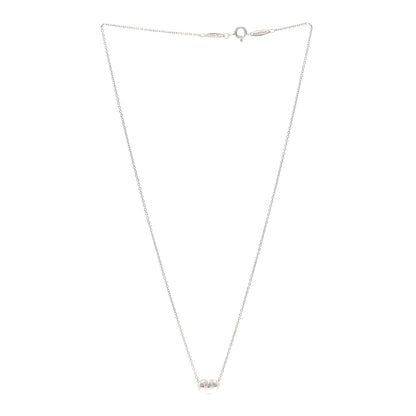 Tiffany Sterling Silver 9mm Elsa Peretti Bean Pendant Necklace 3 of 4